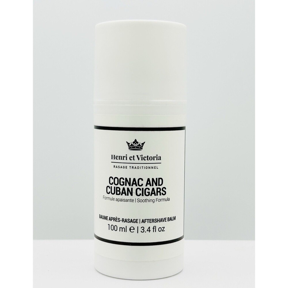 Henri et Victoria Cognac and Cuban Cigars Aftershave Balm for Men 3.4 Fl Oz